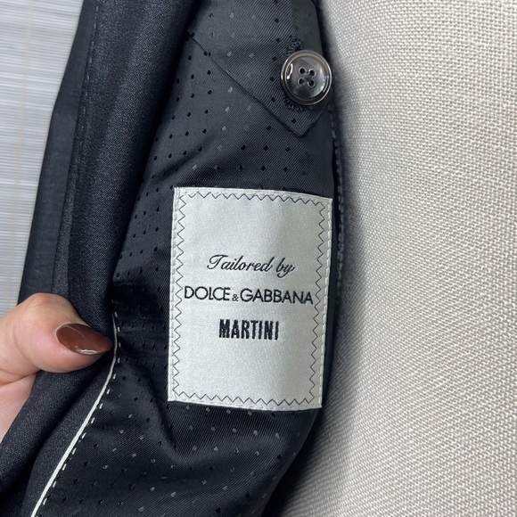 Dolce & Gabbana Classic Blazer Size M Gray Double Button - Picture 12 of 15